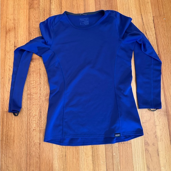 Patagonia Capilene Shirt S Blue Active Baselayer Midweight Polartec (j5 - Picture 1 of 12